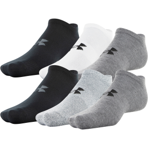 Men's  Essential Lite No Show 6Pk Sock